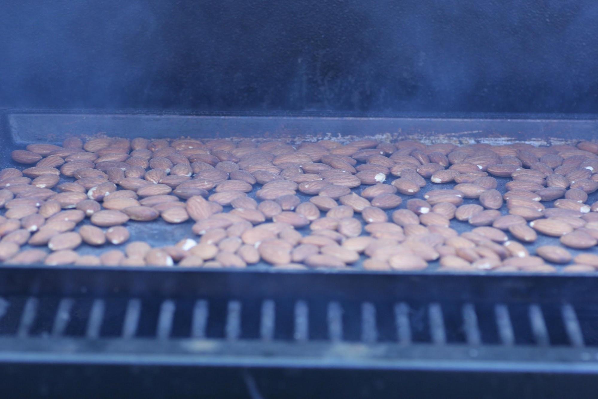 smoking almonds