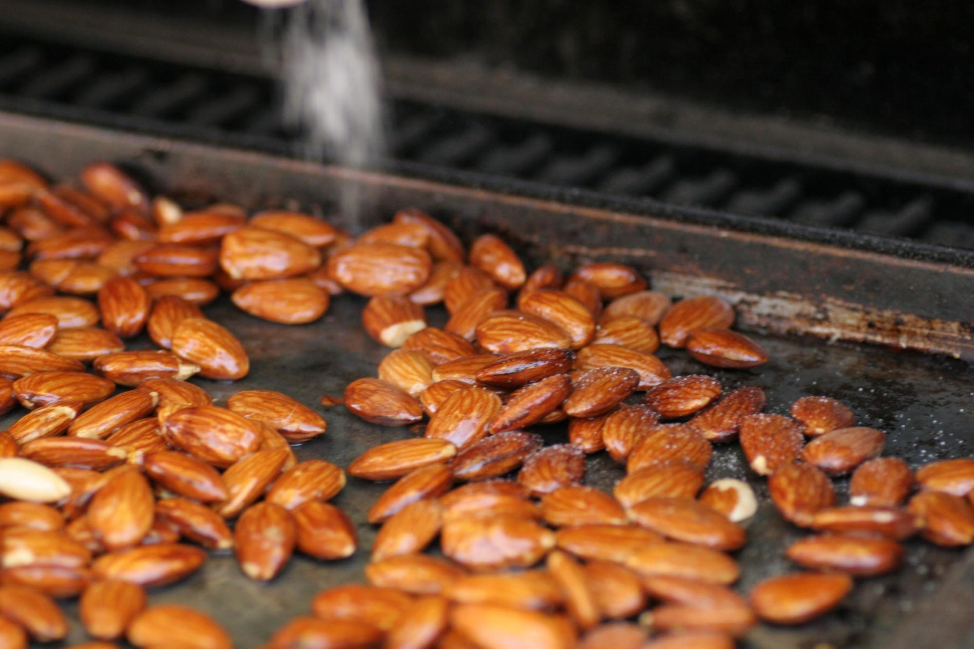 Smoked Seasoned Almonds On Pellet Grill