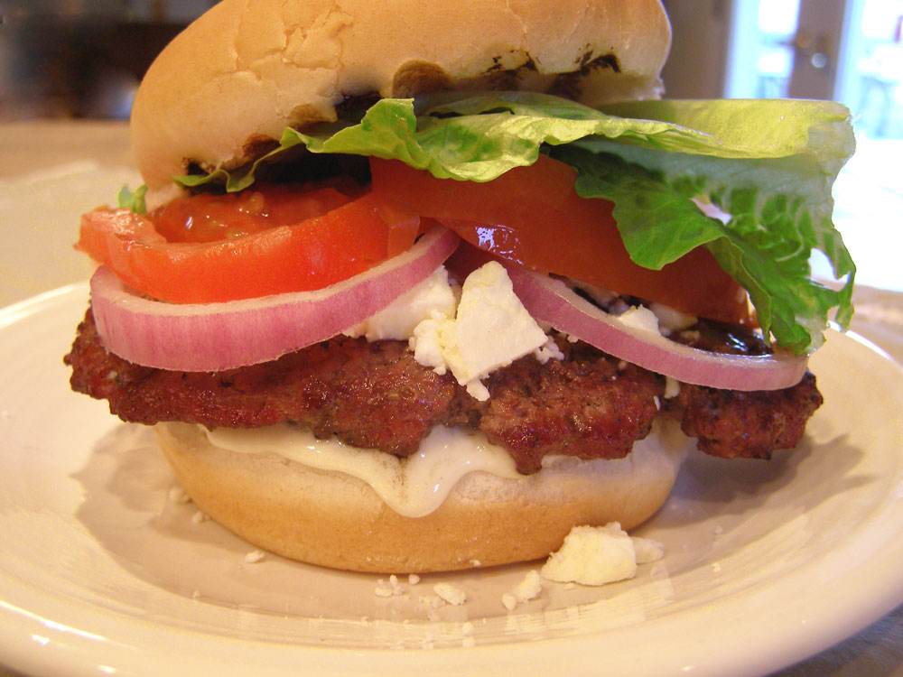 Feta Blue Cheeseburger