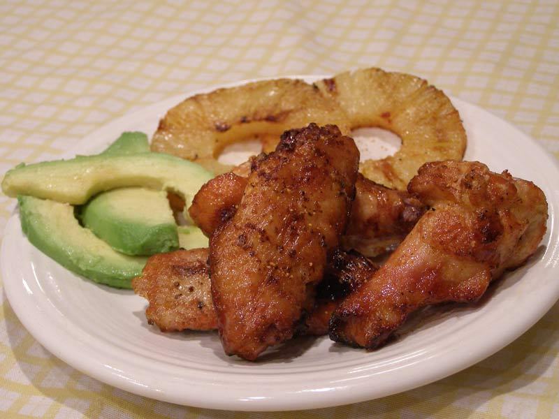 Smoked honey habanero wings
