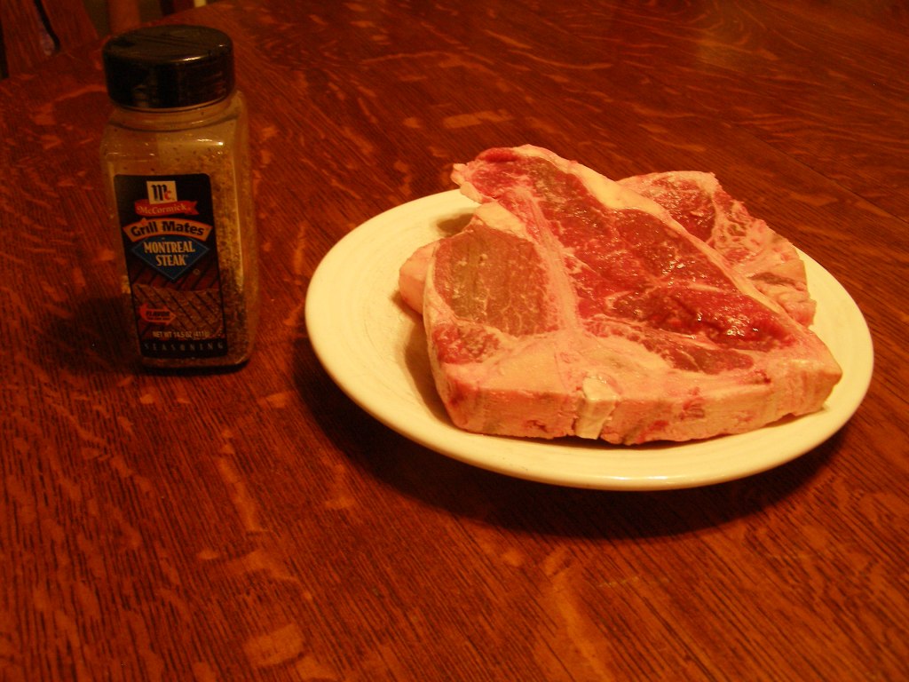 T-bone Steak Pellet Grill