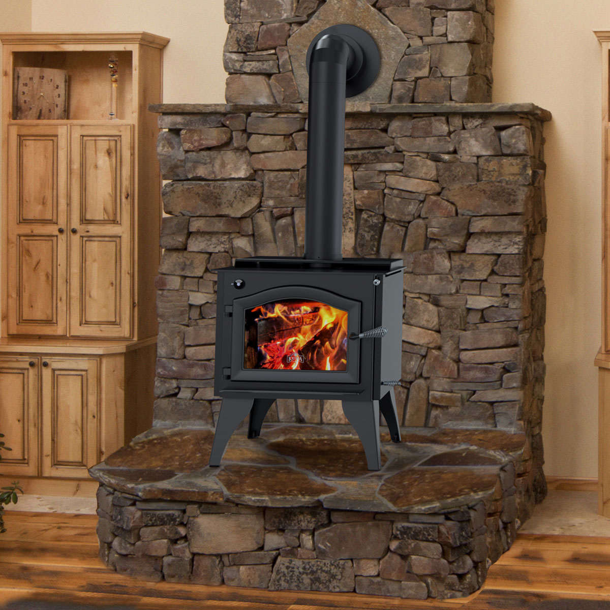 Ashwood LE Wood Stove and Fireplace from Kuma Stoves