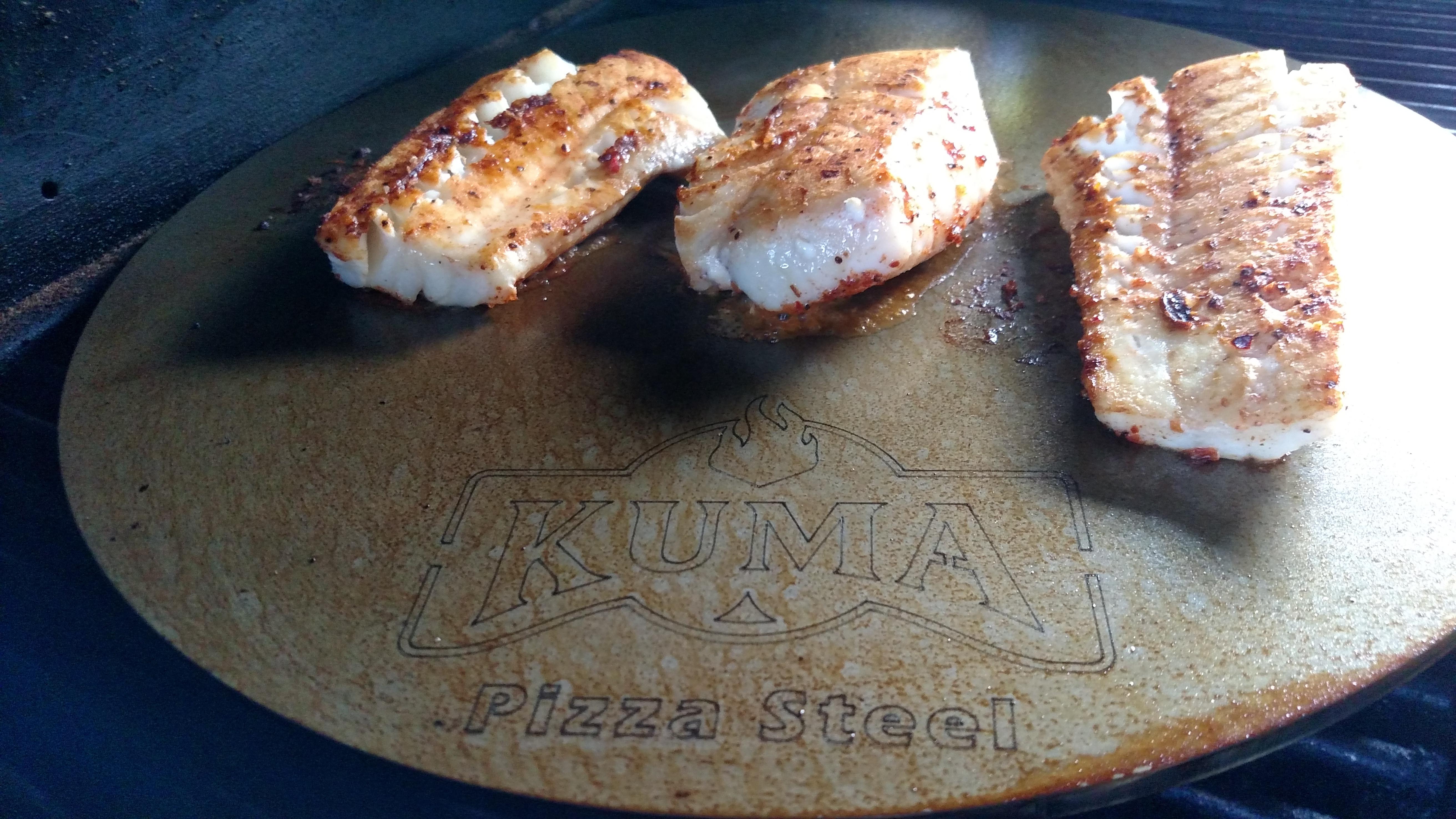 Seared Fish on a Pellet Grill